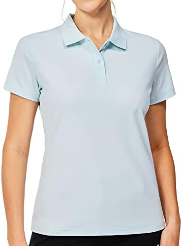 Short Sleeve Golf Polo in Light Blue
