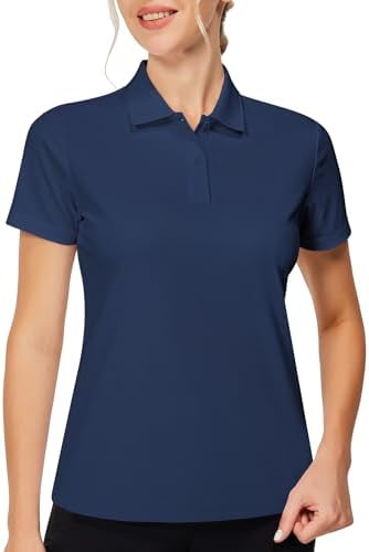 Short Sleeve Golf Polo in Navy Blue