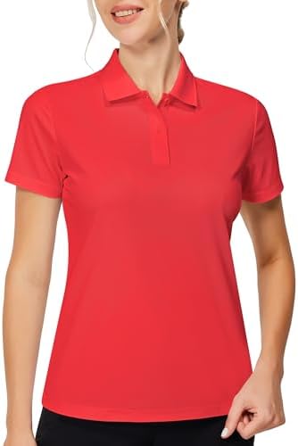 Short Sleeve Golf Polo in Red