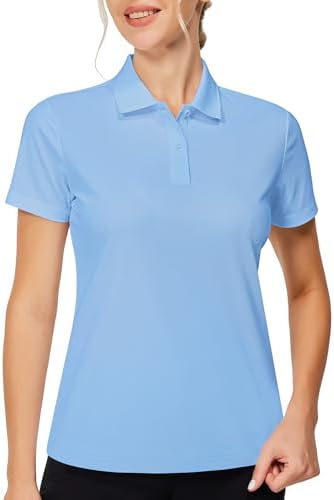 Short Sleeve Golf Polo in Sky Blue
