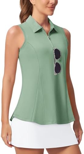 Sleeveless Peplum Polo in Sage Green