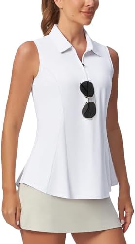 Sleeveless Peplum Polo in White